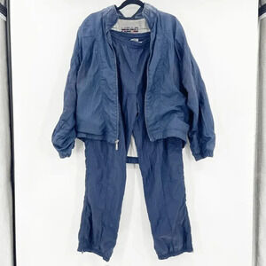 Head Windbreaker Jacket & Pants Set Unisex Size‎ L Navy Blue Full Zip Outdoor